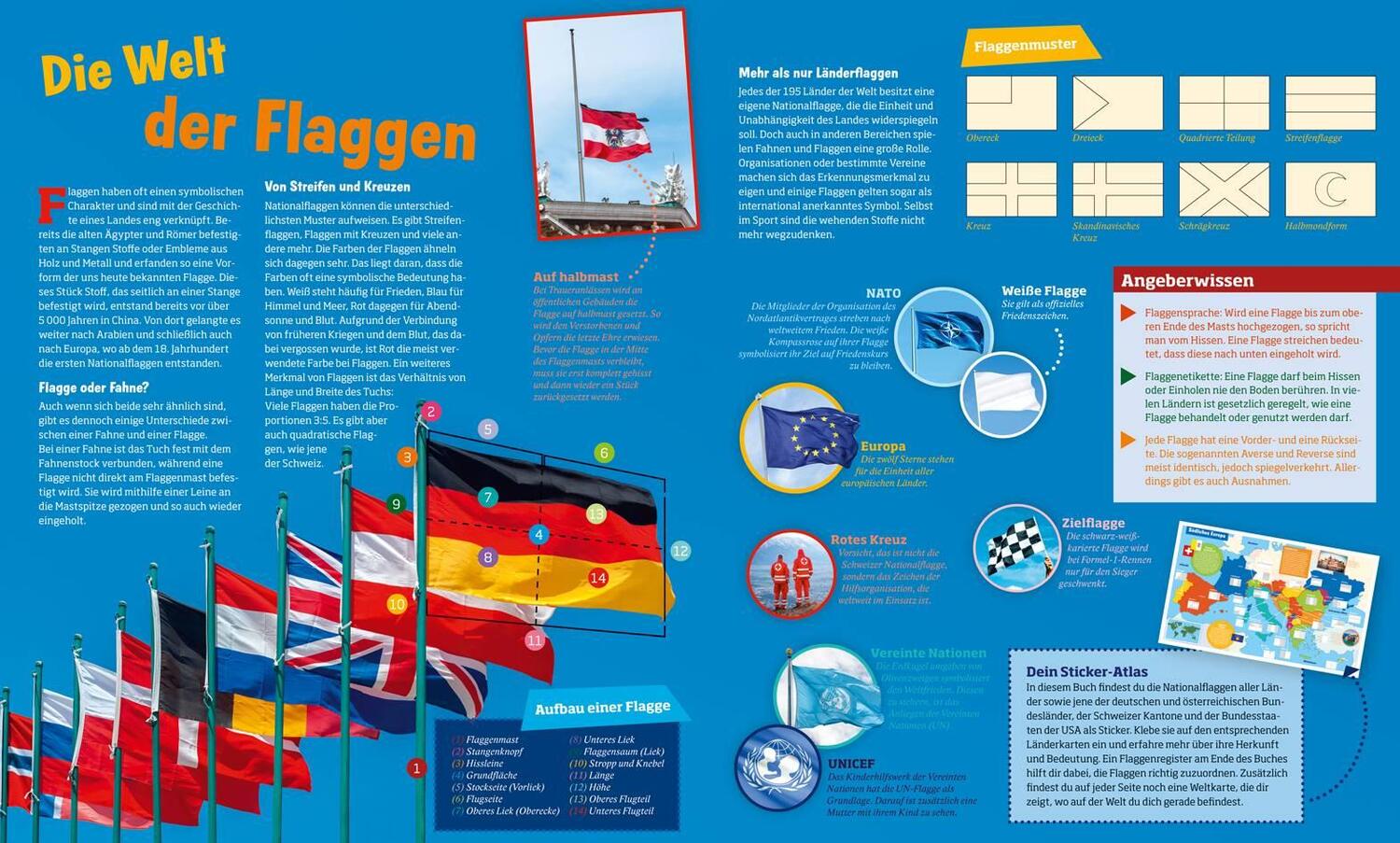 Bild: 9783788621575 | WAS IST WAS Sticker-Atlas Flaggen | Taschenbuch | 24 S. | Deutsch
