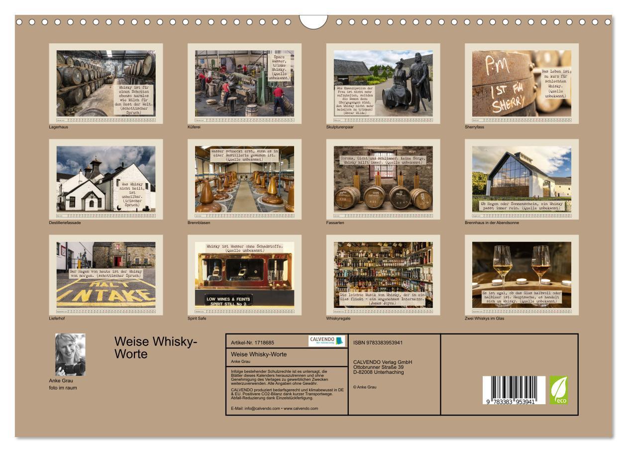 Bild: 9783383953941 | Weise Whisky-Worte (Wandkalender 2025 DIN A3 quer), CALVENDO...