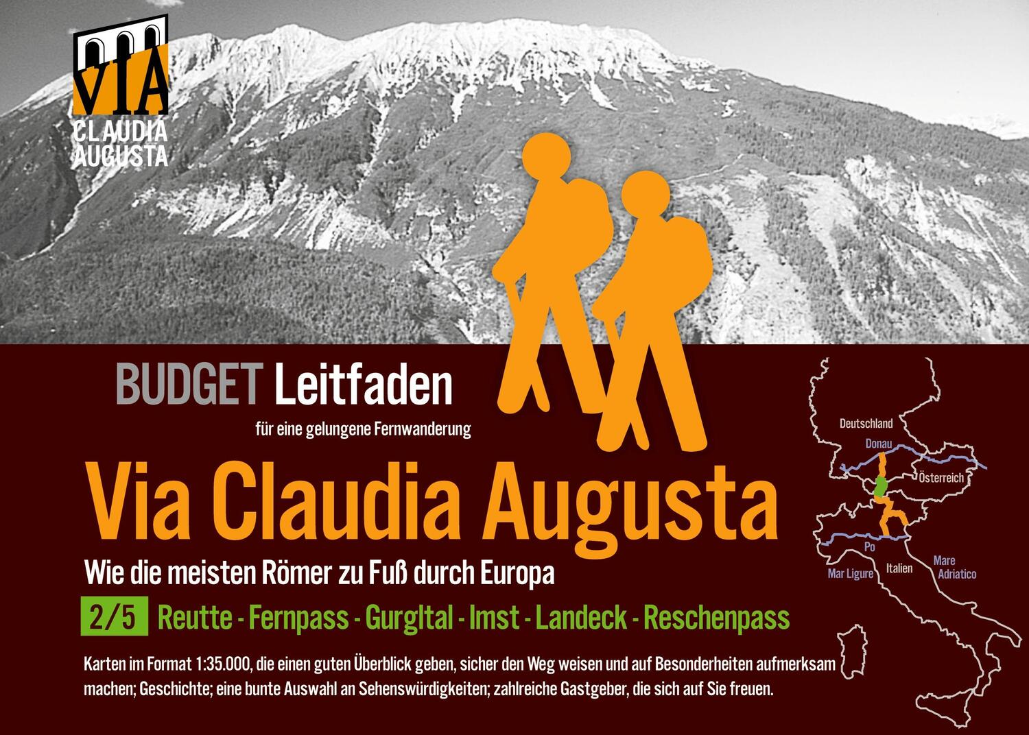 Cover: 9783751908290 | Fern-Wander-Route Via Claudia Augusta 2/5 Tirol B U D G E T | Buch