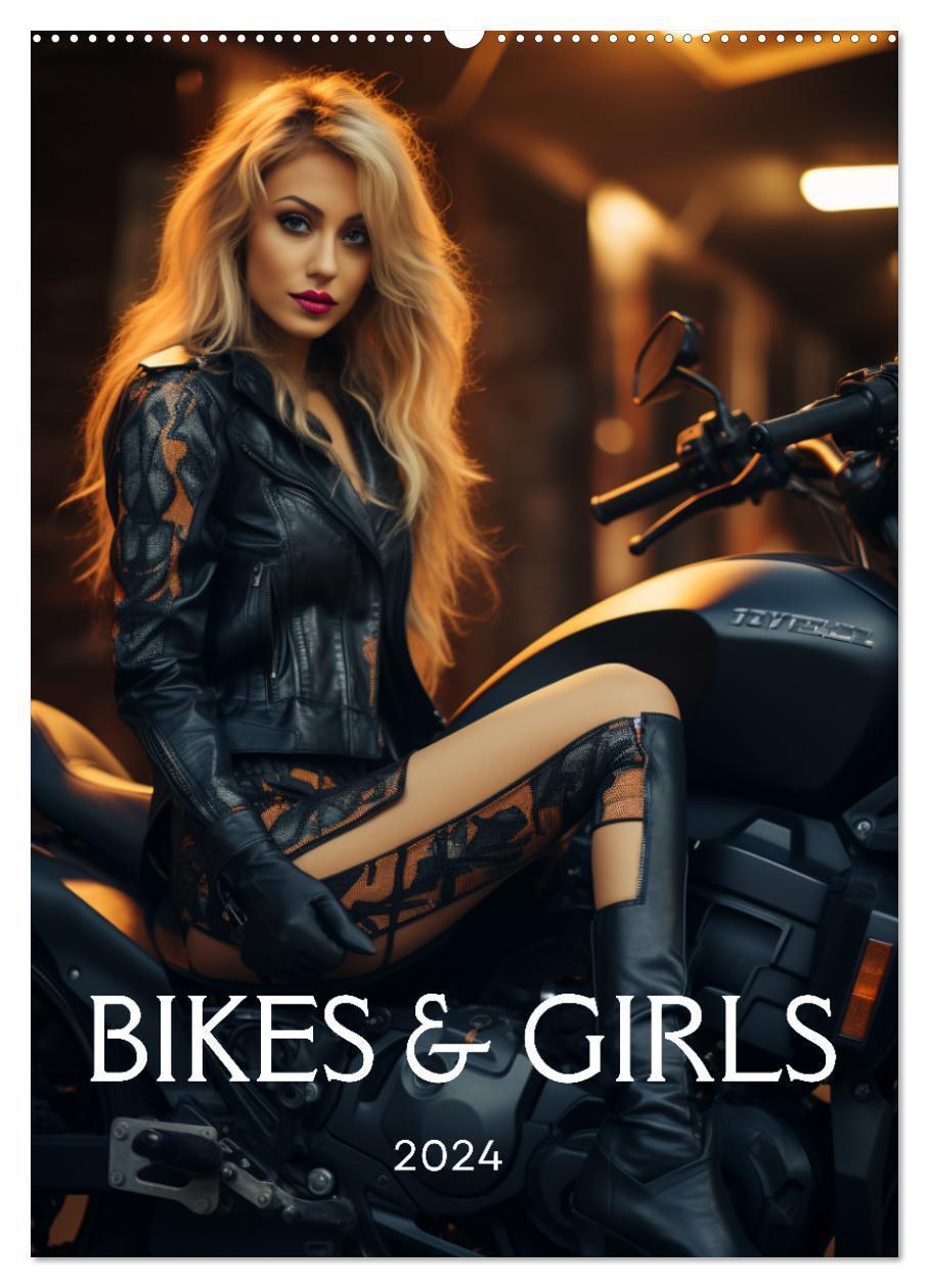 Cover: 9783383750953 | Bikes and Girls: Sexy Mädels auf heißen Mottorrädern (Wandkalender...