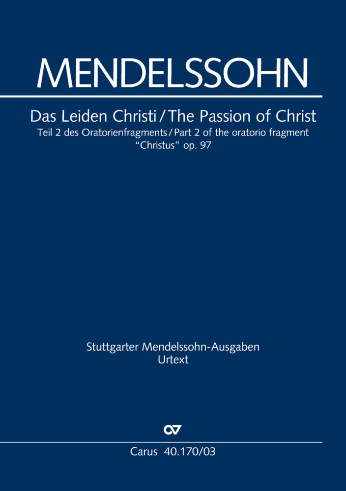 Cover: 9790007063597 | Christus (Klavierauszug) | Felix Mendelssohn Bartholdy | Buch | 24 S.