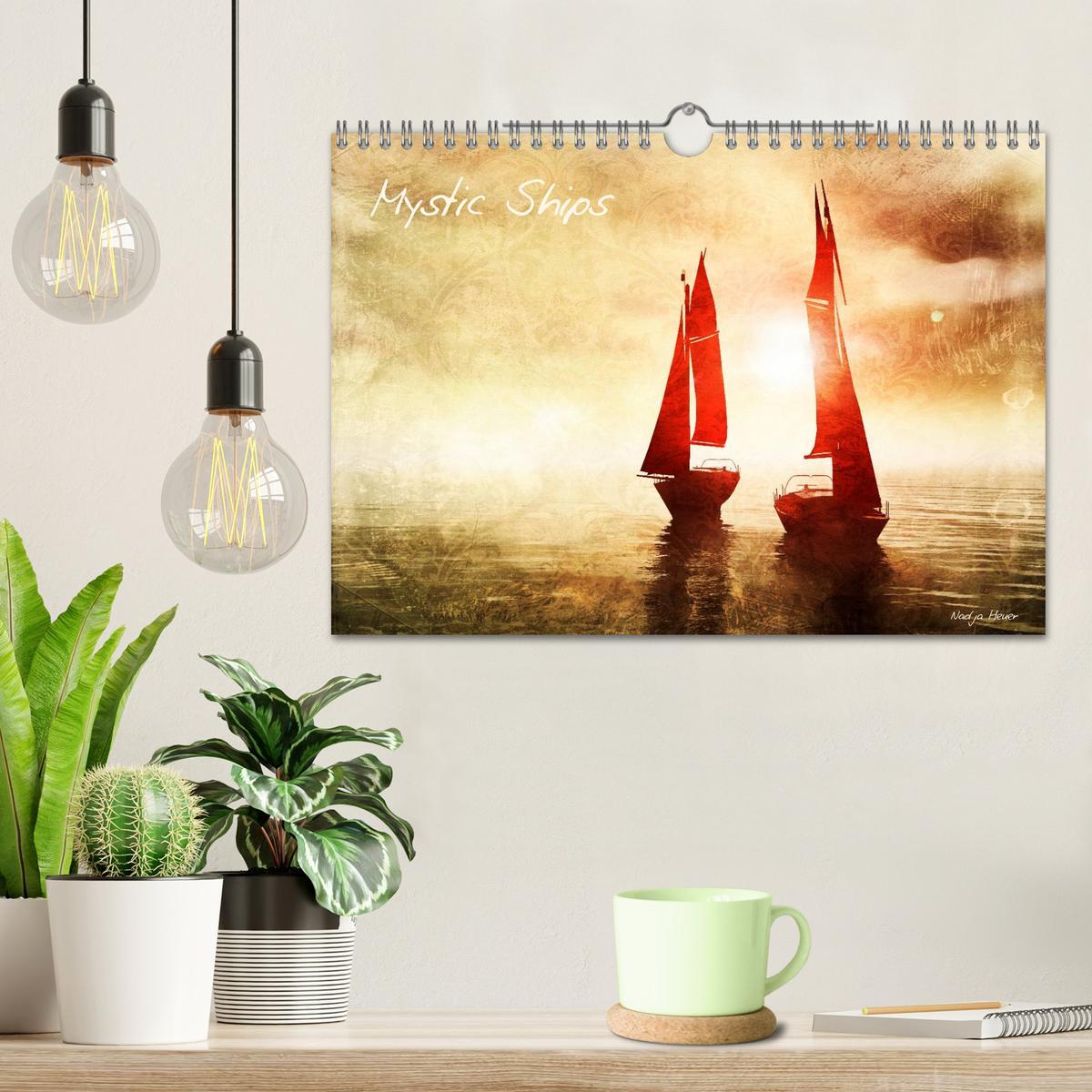 Bild: 9783435838622 | Mystic Ships (Wandkalender 2025 DIN A4 quer), CALVENDO Monatskalender