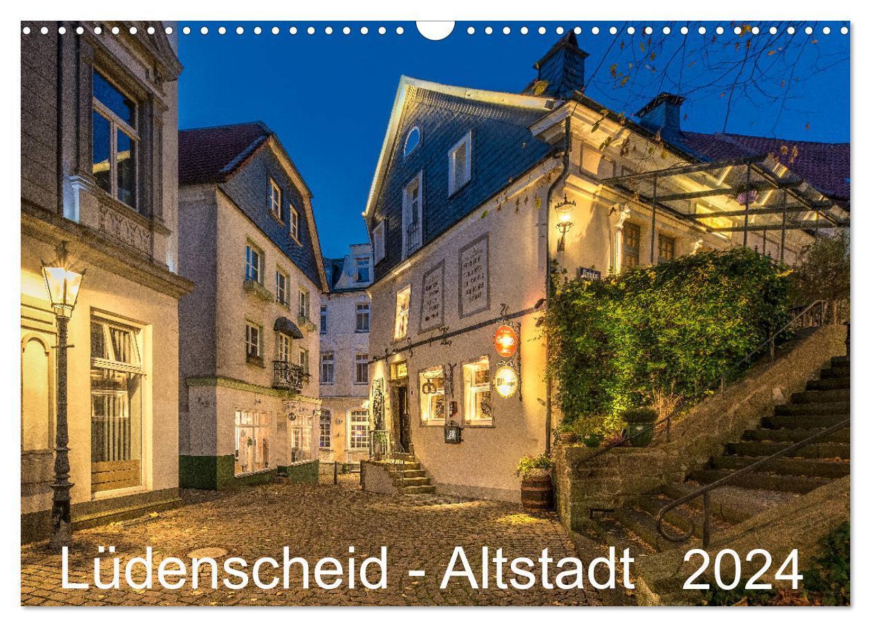 Cover: 9783383042447 | Lüdenscheid - Die Altstadt 2024 (Wandkalender 2024 DIN A3 quer),...