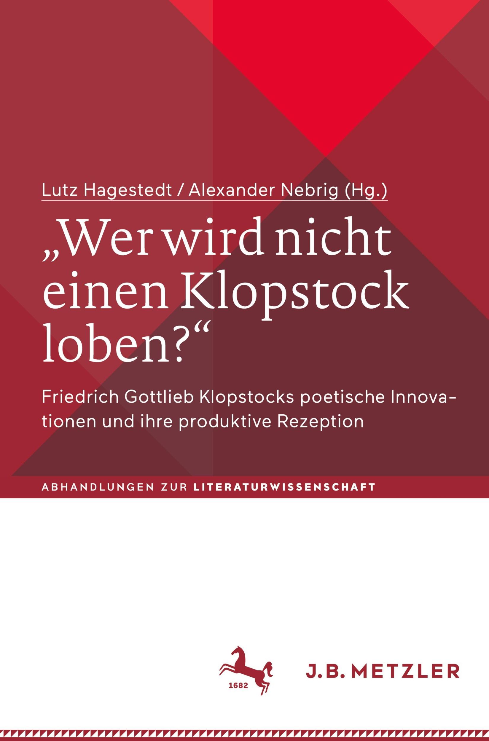 Cover: 9783662686522 | ¿Wer wird nicht einen Klopstock loben?¿ | Alexander Nebrig (u. a.)