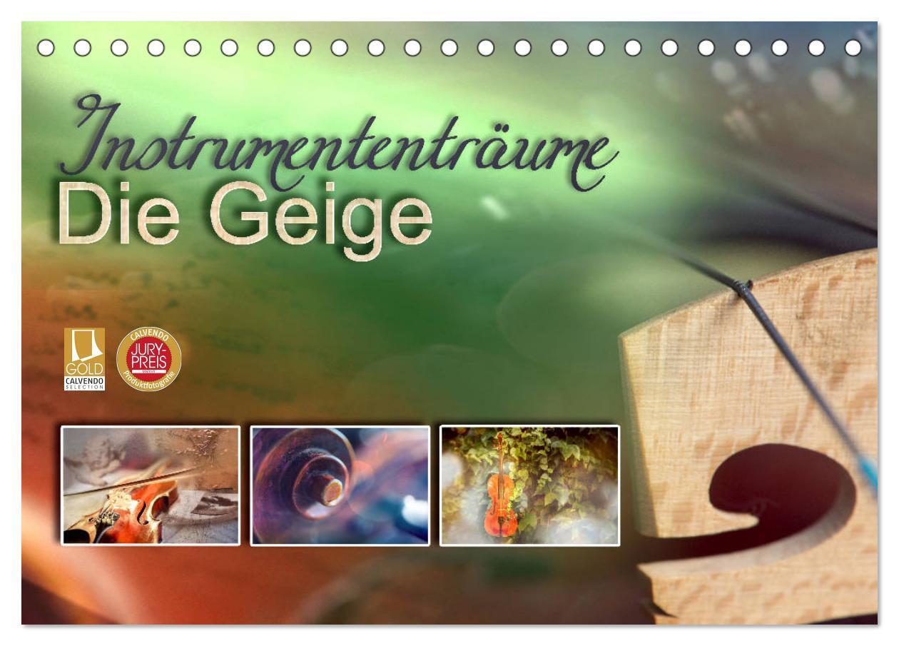 Cover: 9783383151392 | Instrumententräume - Die Geige (Tischkalender 2024 DIN A5 quer),...