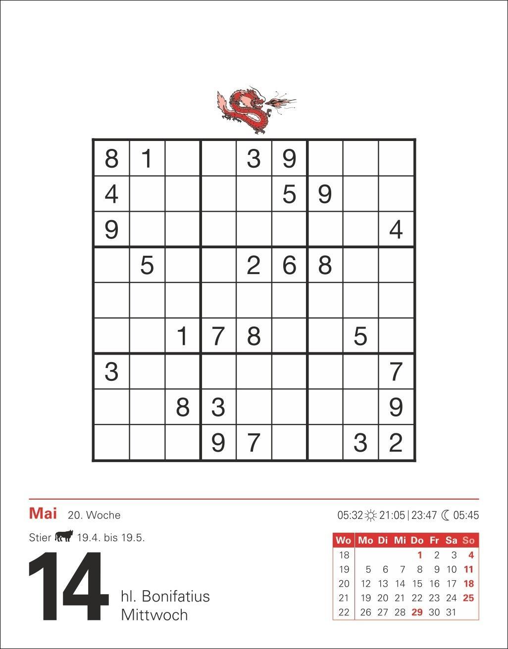 Bild: 9783840033926 | Sudoku Tagesabreißkalender 2025 - Das Kult-Rätsel aus Japan | Krüger