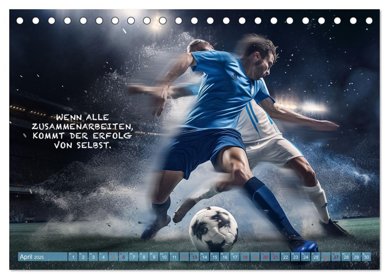 Bild: 9783383761065 | Fußball und coole Sprüche (Tischkalender 2025 DIN A5 quer),...