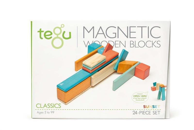Cover: 853606003896 | 24 Magnetische Holzbausteine orange blau | Stück | 2021 | tegu