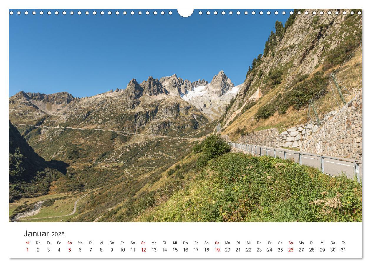 Bild: 9783435480555 | Schweizer Alpenpässe (Wandkalender 2025 DIN A3 quer), CALVENDO...