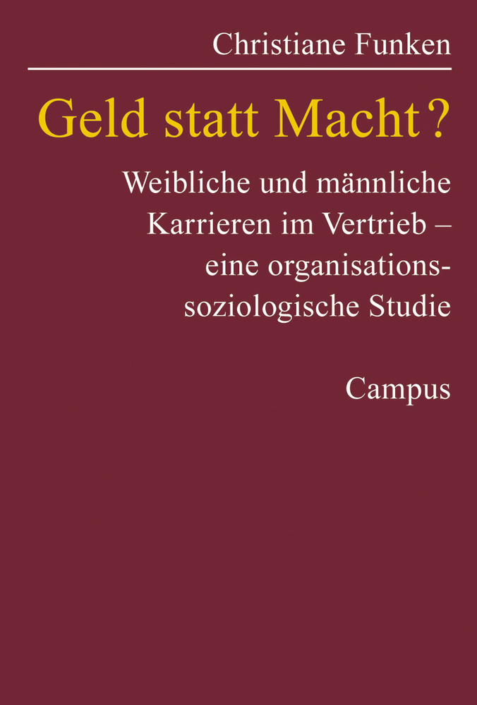 Cover: 9783593375090 | Geld statt Macht? | Christiane Funken | Taschenbuch | 184 S. | Deutsch