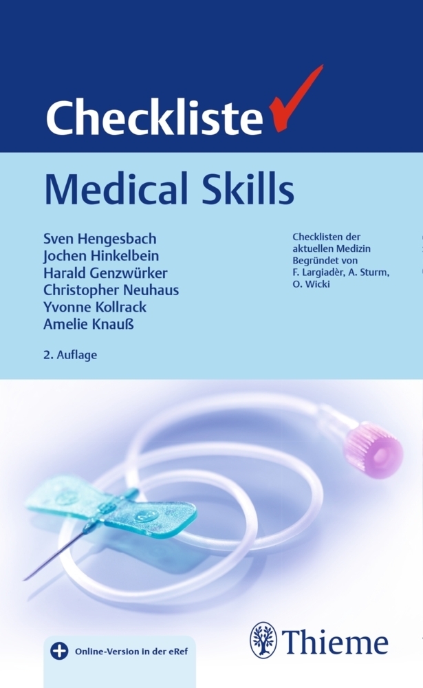 Cover: 9783132430259 | Checkliste Medical Skills | Mit Online-Zugang | Bundle | 1 Taschenbuch