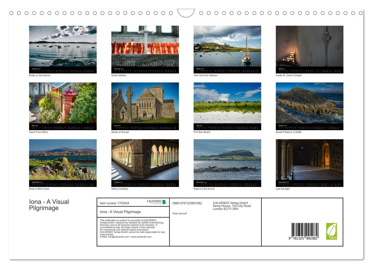 Bild: 9781325991082 | Iona - A Visual Pilgrimage (Wall Calendar 2025 DIN A3 landscape),...