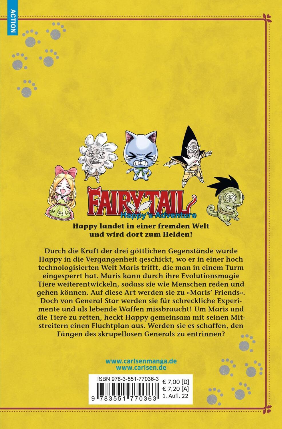 Rückseite: 9783551770363 | Fairy Tail - Happy's Adventure 7 | Kenshiro Sakamoto (u. a.) | Buch