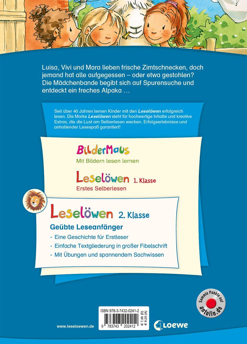 Rückseite: 9783743202412 | Leselöwen 2. Klasse - Ein Fall für die Mädchenbande | Eva Hierteis