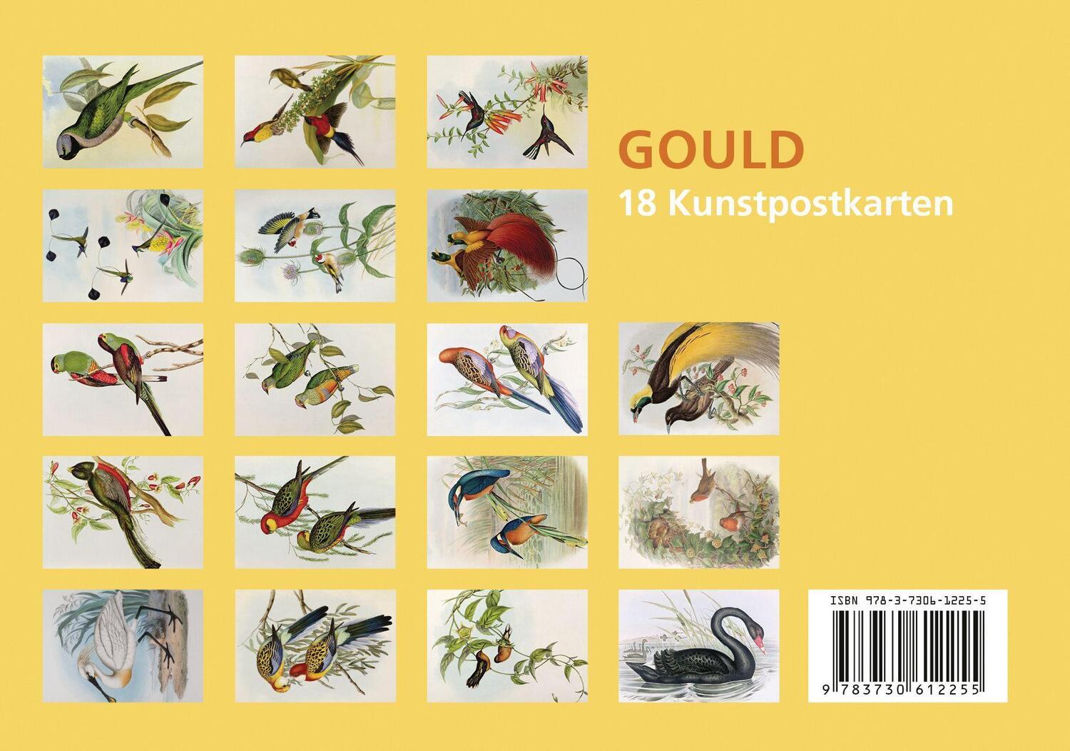 Bild: 9783730612255 | Postkarten-Set John Gould | Stück | Anaconda Postkarten | Deutsch