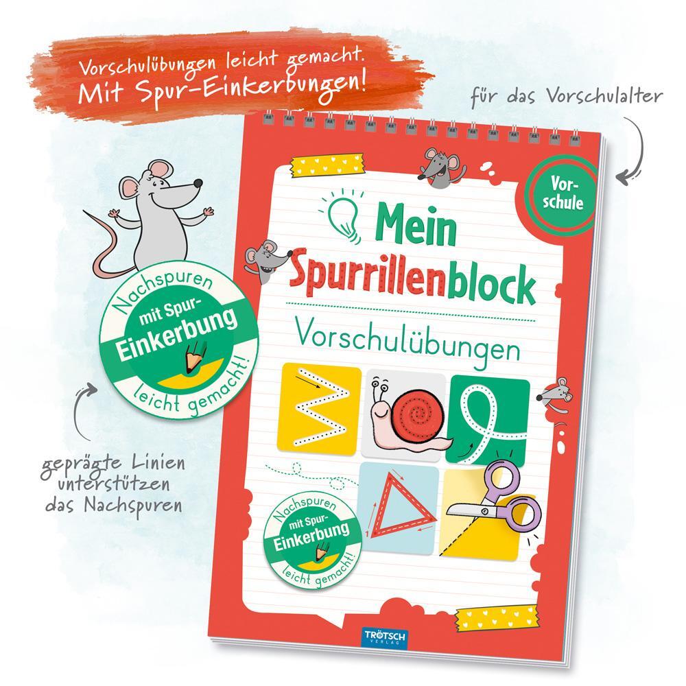 Bild: 9783965523500 | Trötsch Mein Spurrillenblock Vorschulübungen Übungsbuch | KG | Buch
