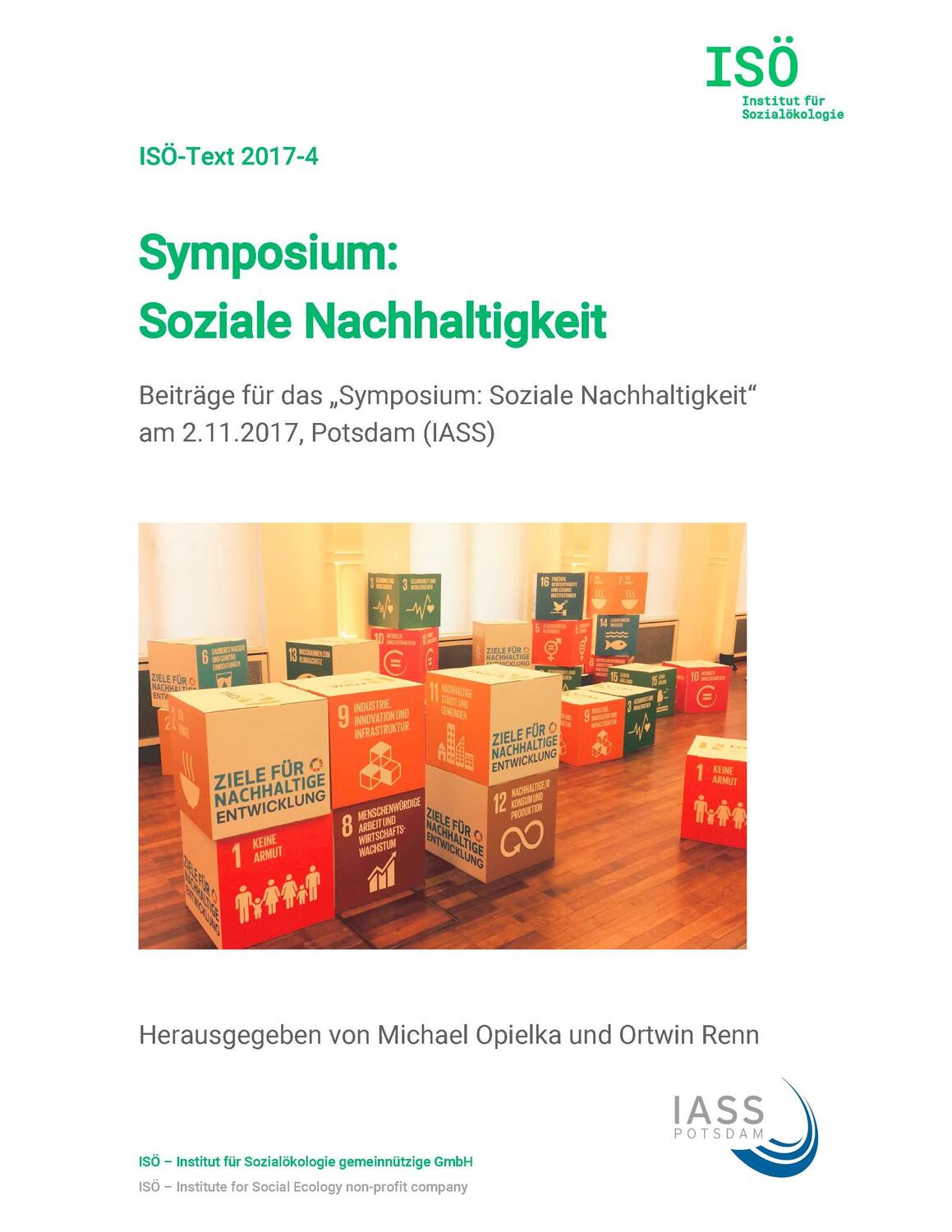 Cover: 9783746032313 | Symposium: Soziale Nachhaltigkeit | Ortwin Renn | Taschenbuch | 2017