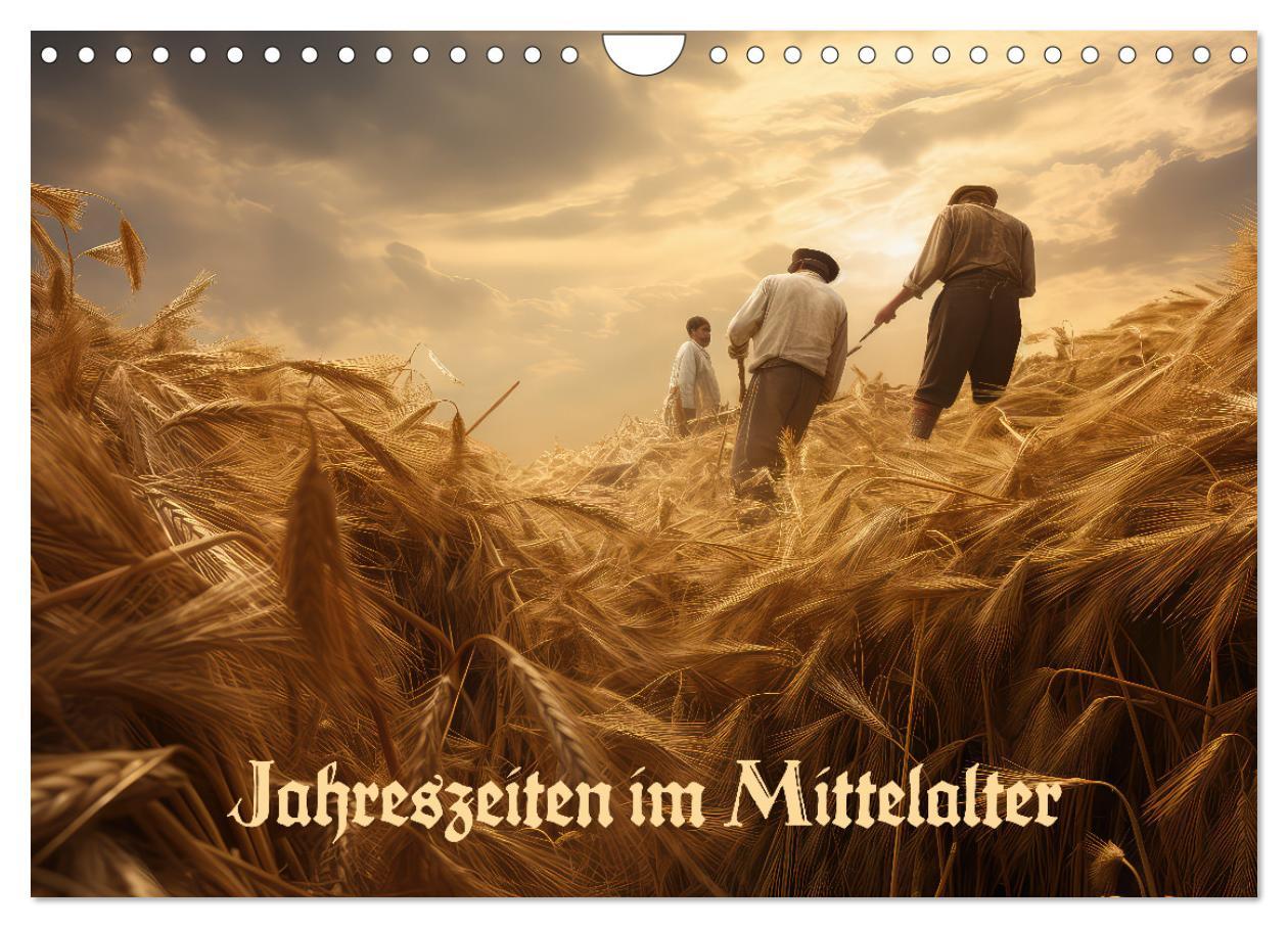 Cover: 9783383857584 | Jahreszeiten im Mittelalter (Wandkalender 2025 DIN A4 quer),...