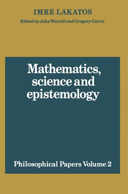 Cover: 9780521280303 | Mathematics, Science and Epistemology | Volume 2, Philosophical Papers