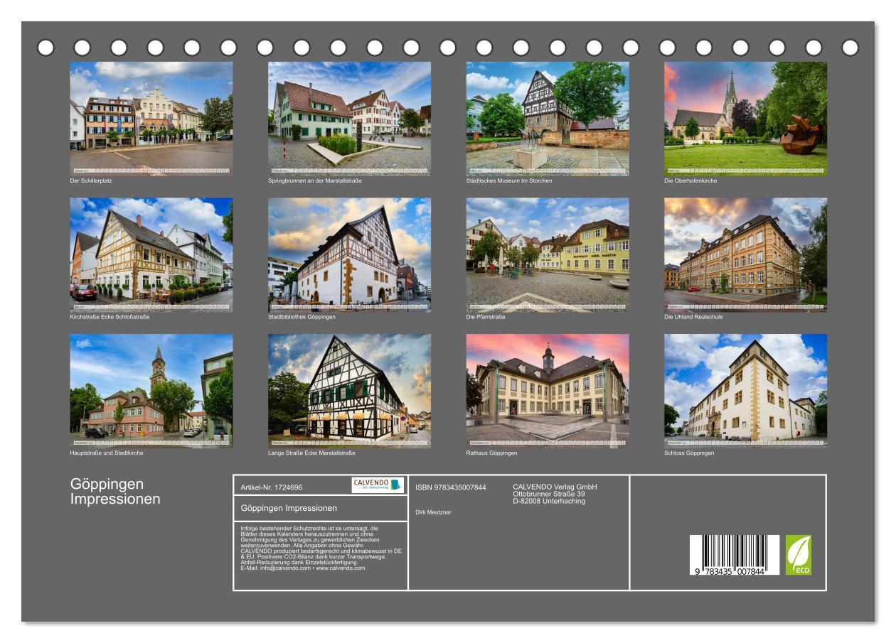 Bild: 9783435007844 | Göppingen Impressionen (Tischkalender 2025 DIN A5 quer), CALVENDO...