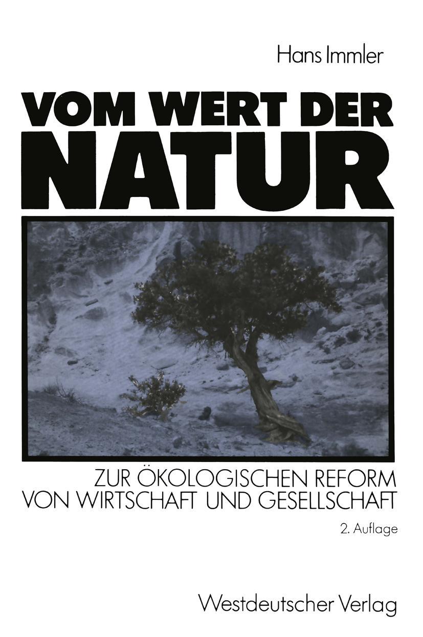 Cover: 9783531120560 | Vom Wert der Natur | Hans Immler | Taschenbuch | 346 S. | Deutsch