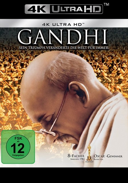 Cover: 4030521758834 | Gandhi (Ultra HD Blu-ray) | 4K Ultra HD Blu-ray | Richard Attenborough