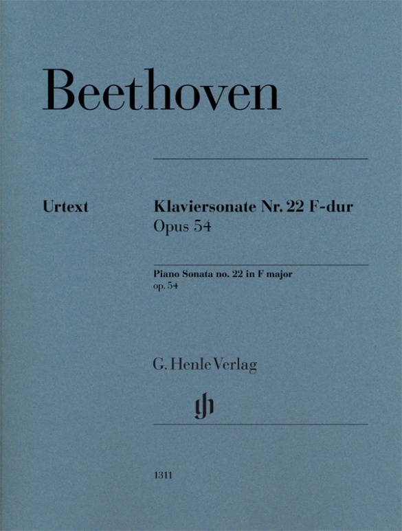 Cover: 9790201813110 | Beethoven, Ludwig van - Klaviersonate Nr. 22 F-dur op. 54 | Wallner
