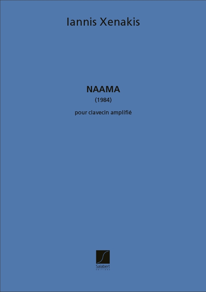 Cover: 9790048058477 | Naama | Iannis Xenakis | Partitur | 2006 | Editions Salabert