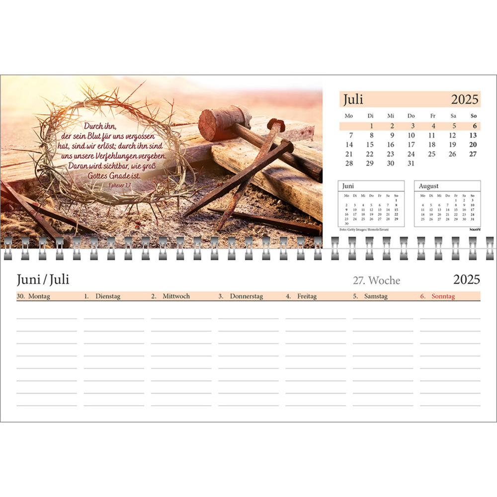 Bild: 9783754825457 | In deine Hand leg ich den Tag 2025 | Wochen-Tischkalender | Kalender