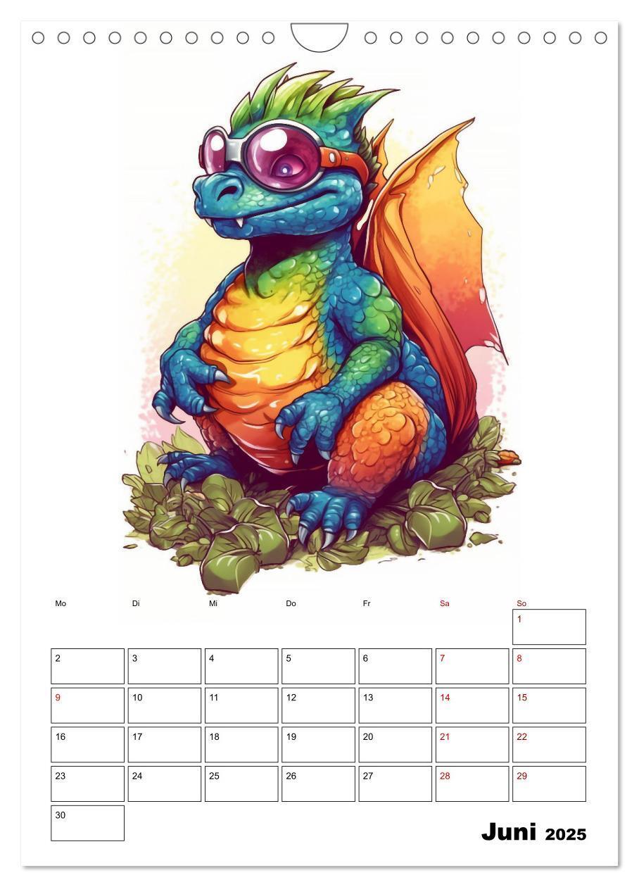 Bild: 9783435869084 | Niedliche Drachen (Wandkalender 2025 DIN A4 hoch), CALVENDO...