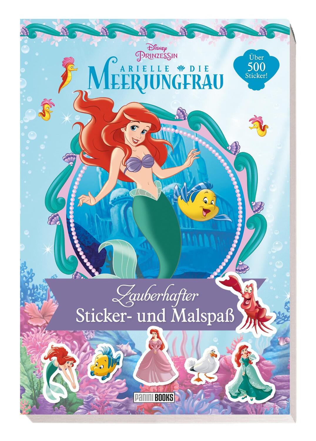 Cover: 9783833242281 | Disney Prinzessin: Arielle die Meerjungfrau - Zauberhafter Sticker-...