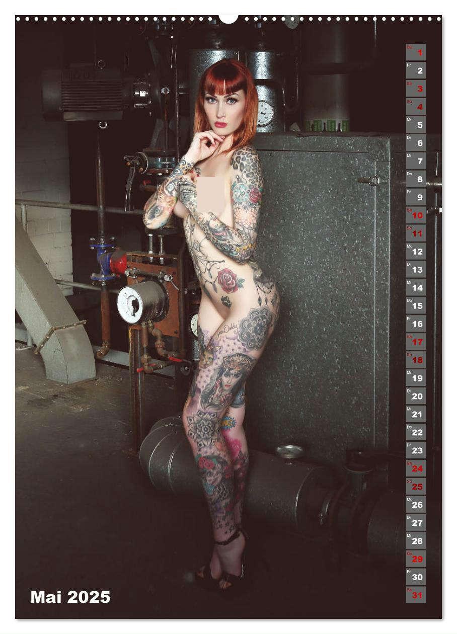 Bild: 9783435900596 | Beauty Tattoo Girls 2025 (Wandkalender 2025 DIN A2 hoch), CALVENDO...