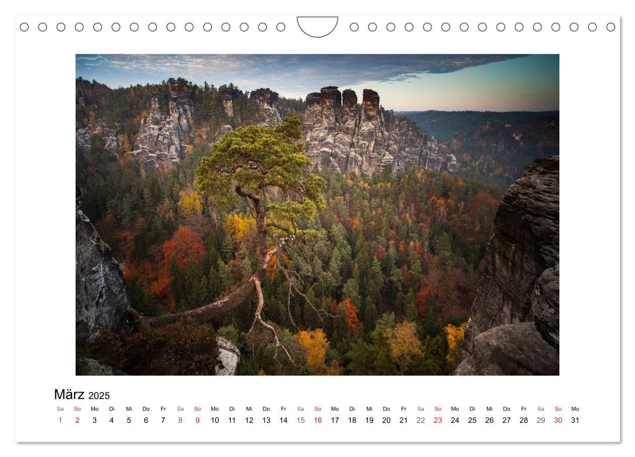 Bild: 9783435841141 | Bastei - Sächsische Schweiz (Wandkalender 2025 DIN A4 quer),...