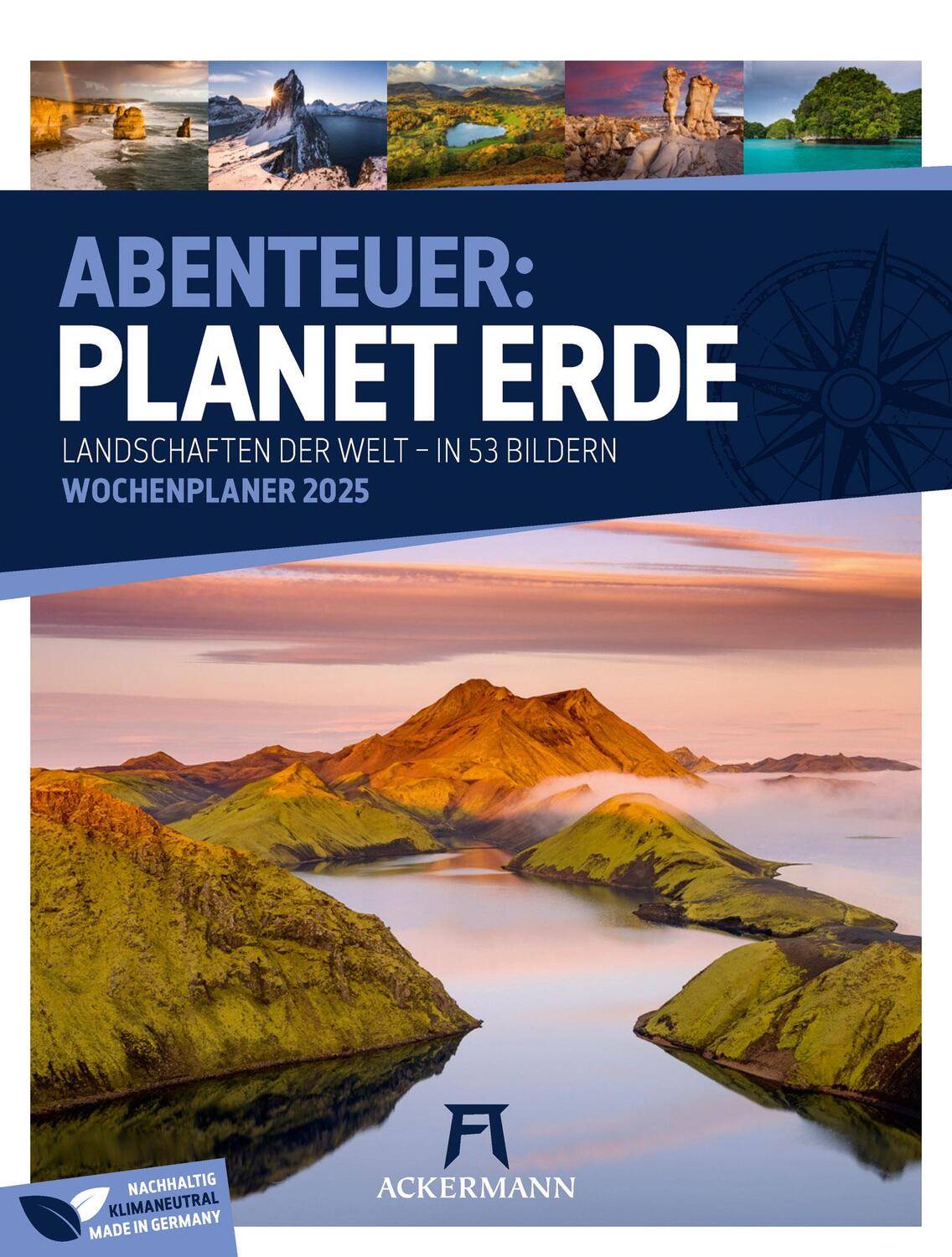 Cover: 9783838435008 | Planet Erde - Landschaften der Welt - Wochenplaner Kalender 2025