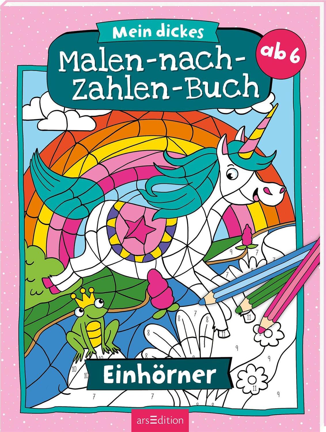 Cover: 9783845842639 | Mein dickes Malen-nach-Zahlen-Buch - Einhörner | Taschenbuch | 80 S.