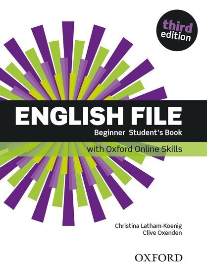 Cover: 9780194909259 | English File: Beginner: Student's Book with Oxford Online Skills