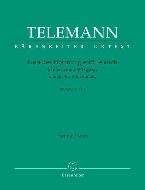Cover: 9790006562671 | Telemann, G: Gott der Hoffnung erfülle euch TVWV 1:634 | Telemann