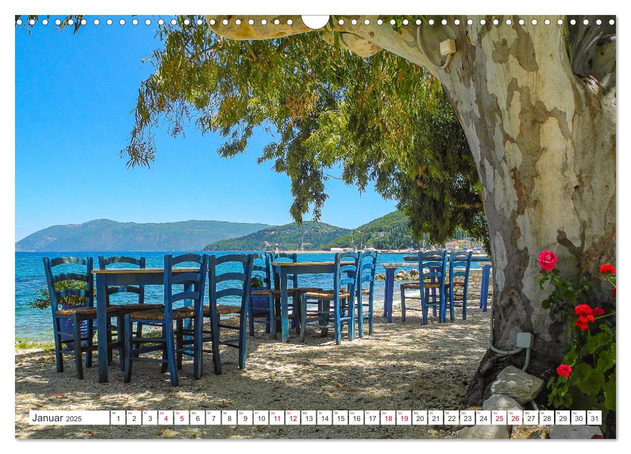 Bild: 9783383979408 | Kefalonia, Inseltraum in Blau (Wandkalender 2025 DIN A3 quer),...