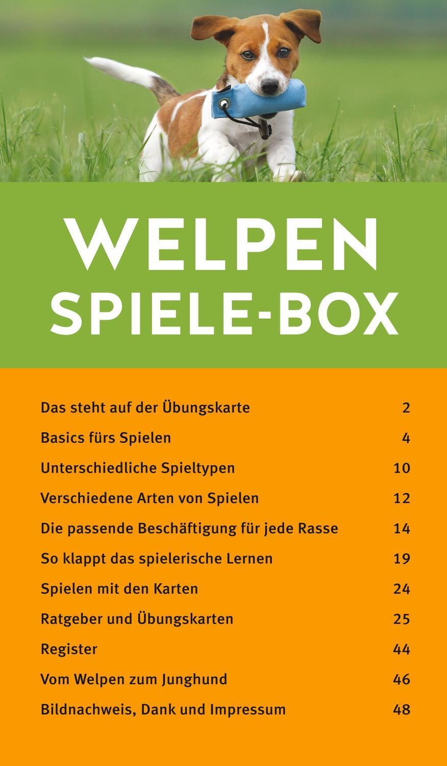 Bild: 9783833833274 | Welpen-Spiele-Box | Plus Futterbeutel für sofortigen Spielspaß | Taetz