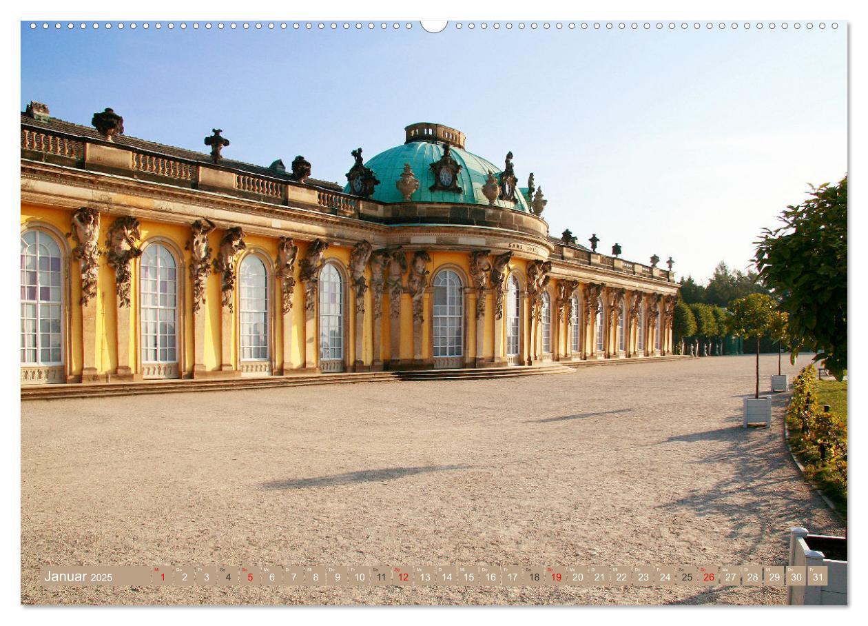 Bild: 9783435075867 | Rund um Schloss Sanssouci (Wandkalender 2025 DIN A2 quer), CALVENDO...