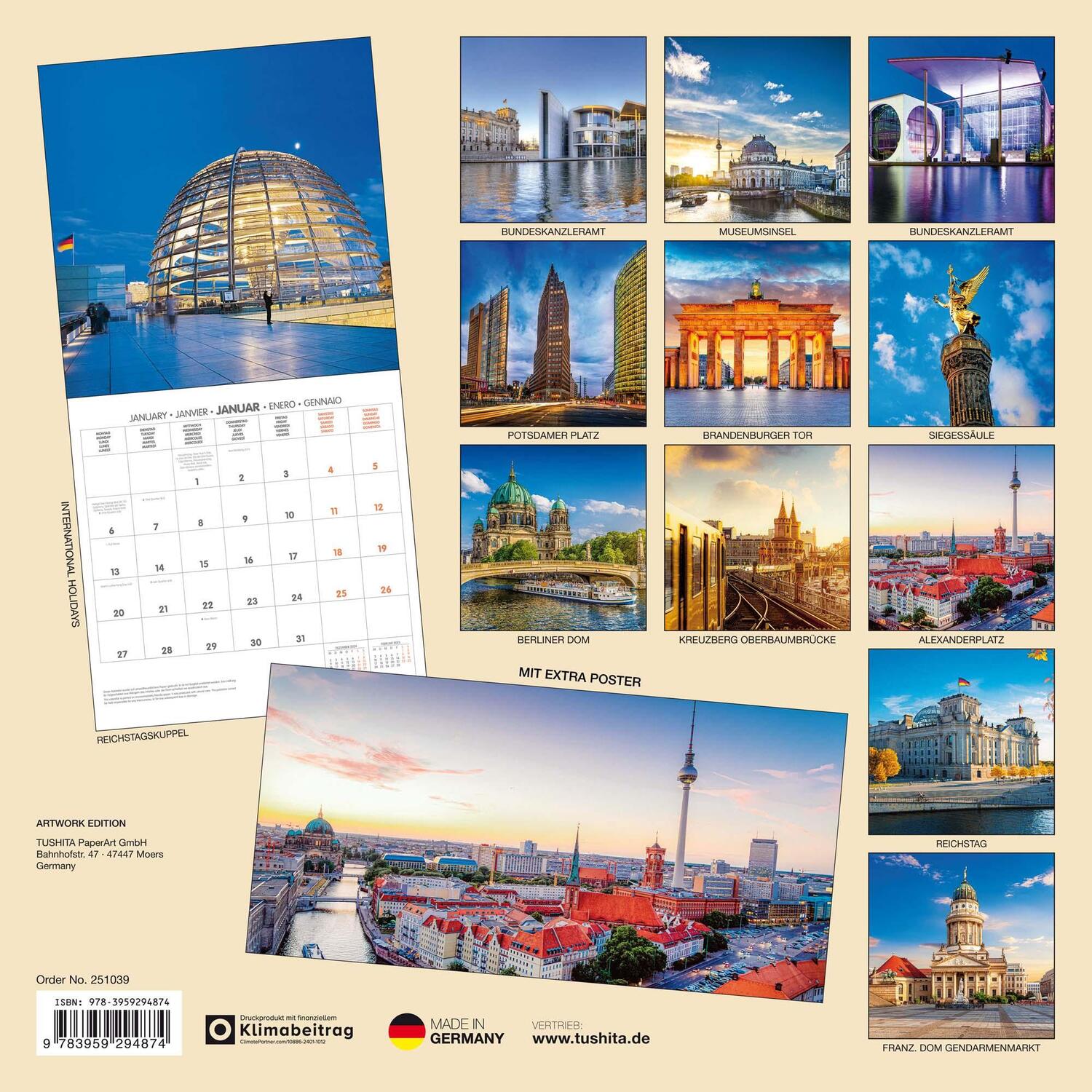 Rückseite: 9783959294874 | Berlin 2025 | Kalender 2025 | Kalender | Artwork Edition | 28 S.