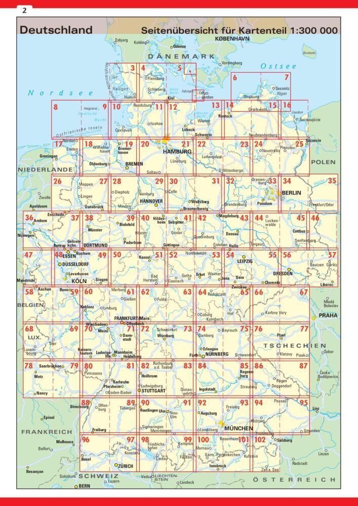 Bild: 9783625143321 | Neuer Straßenatlas Deutschland/Europa 2024/2025 | Taschenbuch | 168 S.