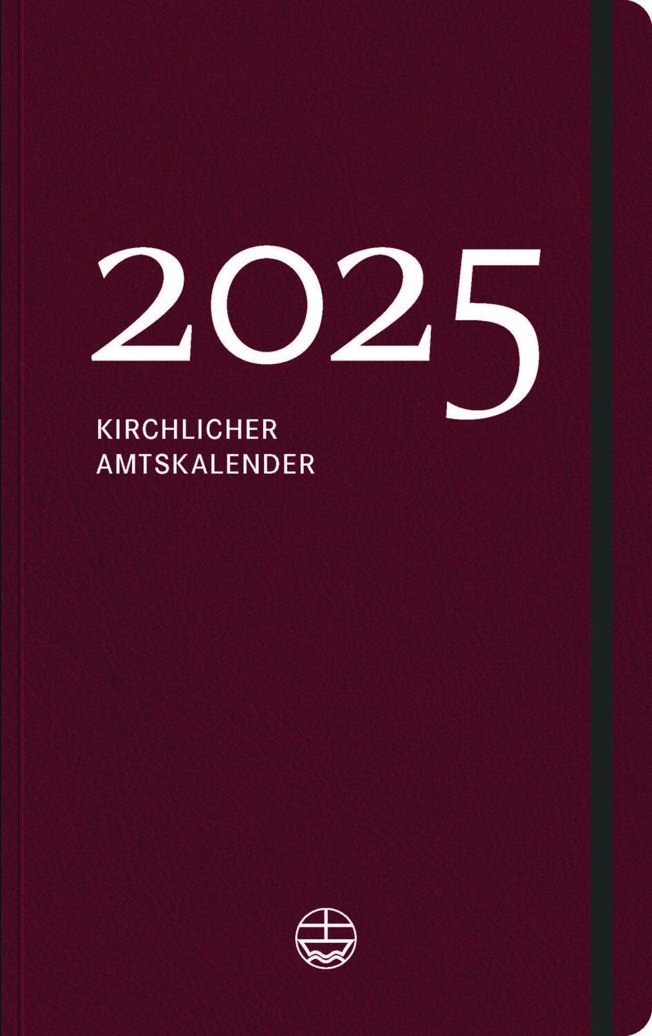 Cover: 9783374076000 | Kirchlicher Amtskalender 2025 - rot | Jörg Neijenhuis | Taschenbuch