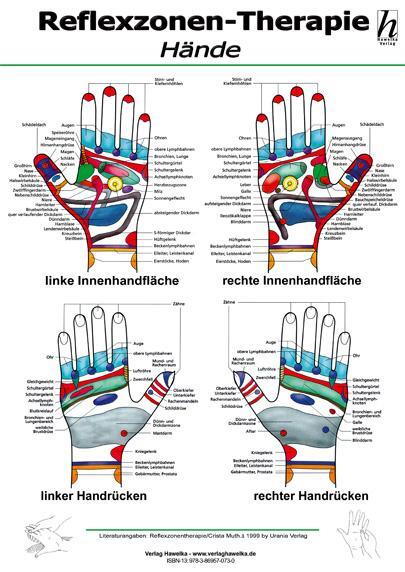 Cover: 9783869570785 | Reflexzonen-Therapie Mini-Poster - Hände DIN A4 | Poster | Deutsch