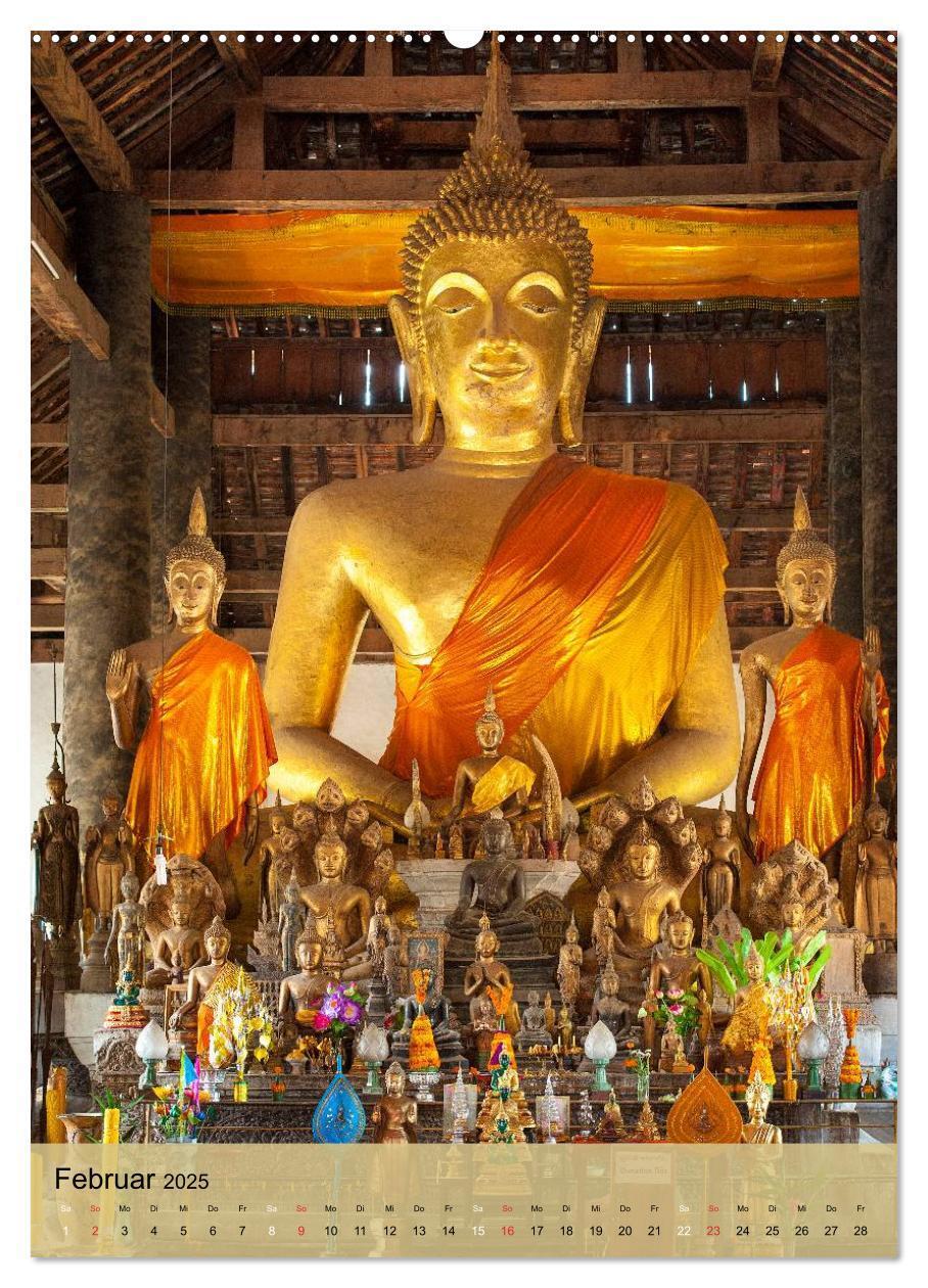 Bild: 9783457009925 | BUDDHA in GOLD (Wandkalender 2025 DIN A2 hoch), CALVENDO...