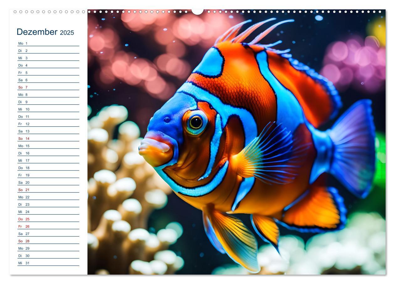 Bild: 9783457144817 | Aquarienzauber - Bunte KI Unterwasserwelten (Wandkalender 2025 DIN...