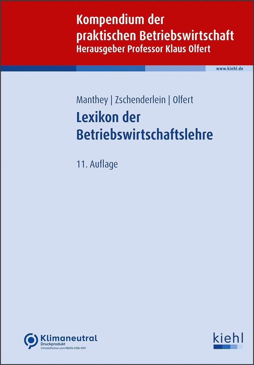 Cover: 9783470112213 | Lexikon der Betriebswirtschaftslehre | Patrick Manthey (u. a.) | Buch