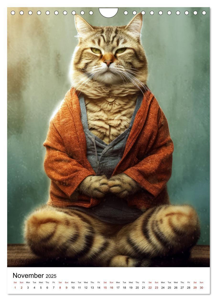 Bild: 9781325998203 | Meow Yoga (Wall Calendar 2025 DIN A4 portrait), CALVENDO 12 Month...