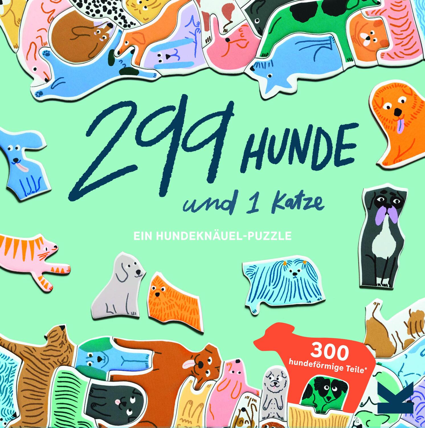 Cover: 9783962442194 | 299 Hunde und 1 Katze | Ein Hundeknäuel-Puzzle | Léa Maupetit | Stück