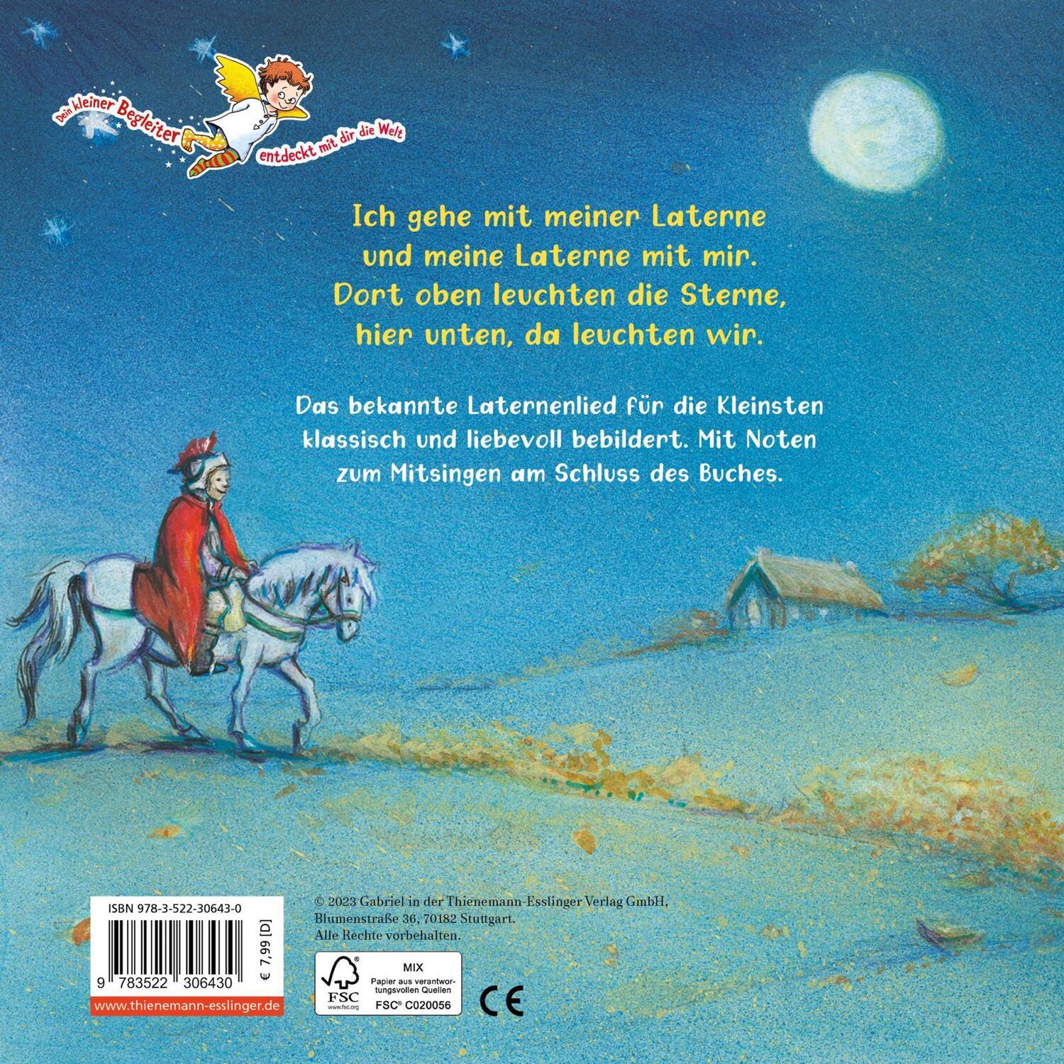 Rückseite: 9783522306430 | Ich gehe mit meiner Laterne | Daniele Winterhager | Buch | 16 S.